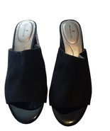 Stylish Bandolino Womens Black Suede Mules in New Condition - Size 10 - $347.93 MXN