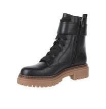 Sam &amp; Libby Black Lug Sole Vegan Leather Combat Boots Size 8.5 &amp; 9 New i... - £19.22 GBP