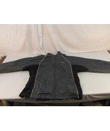 Adult Men&#39;s Reebok Gray White Full Zipper Jacket Windbreaker Polyester 3... - £21.47 GBP