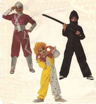 Boys Girls Race Car Driver Ninja Astronaut Halloween Costume Sew Pattern 8-10 - £10.44 GBP