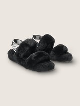Black OH YEAH UGG Fur Slide Women Soft Plush Platform Slipper Summer Pool Sandal - £79.91 GBP