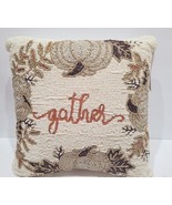 Thanksgiving Fall Pumpkin Gourd Beaded Throw Pillow Home Decor 14&quot; x 14&quot;  - €36,44 EUR