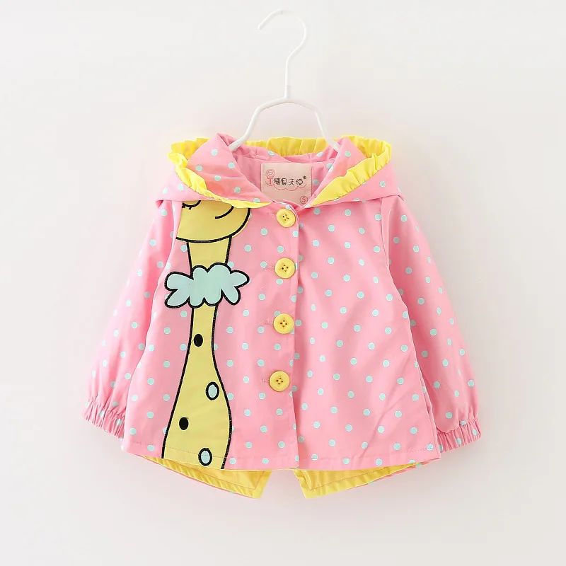 LZH  New Autumn Spring Fashion Kids Windbreaker For Baby Girls Hooded Jacket Chi - £93.65 GBP