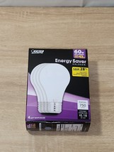 60 Watt Soft White Instant On Energy Saver  Feit Electric Q43A/W/4 | 4 B... - £9.57 GBP