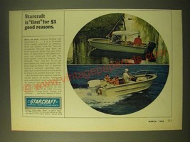 1966 Starcraft Explorer Deluxe and Sportsman V Boats Ad - £14.61 GBP