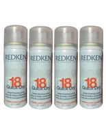 4pk Redken 18 Quick Dry Instant Finishing Spray Grey 60ml Each Travel Si... - $62.36