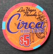 Circa Resort Casino Las Vegas Nevada $5 Casino Chips Opening Night 10/28 Mint  - $9.95