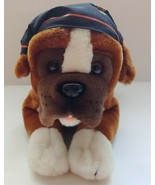 Harley Davidson Plush Stuffed Puppy Dog Lying on all Fours Bandana 16&quot; B... - $35.39 CAD