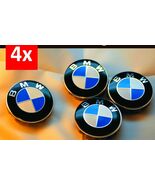 SET of 4pcs  4X 1992-2021 Wheel Center Cap with BMW Roundel Emblem 68mm ... - $38.69