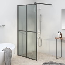  Walk-in Shower Screen 39.4"x76.8" Dark Tempered Glass - $378.49