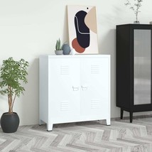 vidaXL Storage Chest White Steel Medium Storage Chest Rectangular - €514,46 EUR