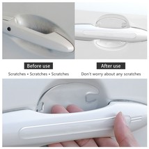 8 Pcs TPU Car Door Bowl Anti-scratch Sticker Clear Door Bowl Handle Protection S - £92.08 GBP