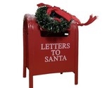 Kurt Adler NWT Letters to Santa Red Mailbox with Sisal Wreath Ornament M... - $9.64