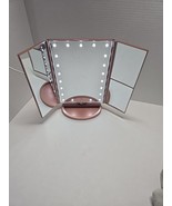 Trifold  Mirror Vanity Mirror with Lights 1X 2X 3X Magnification Touch L... - $12.86