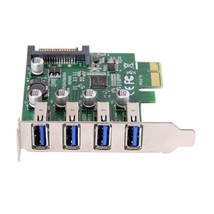 Cy Low Profile 4 Ports Pci-E To Usb 3.0 Hub Pci Express Expansion Card Adapter 5 - £25.06 GBP