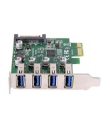 Cy Low Profile 4 Ports Pci-E To Usb 3.0 Hub Pci Express Expansion Card A... - $30.99