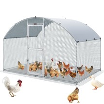 VEVOR Large Metal Chicken Coop with Run, Walkin Chicken Coop for Yard wi... - £211.60 GBP