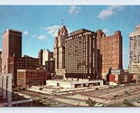Skyline View from Cobo Hall Detroit Michigan MI UNP Chrome Postcard K13 - $2.92