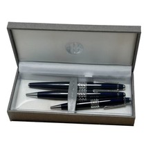 Vintage Bill Blass Pen Set 3 Blue Roller Ball Pen Mini Pen New - £22.00 GBP