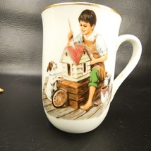Norman Rockwell Museum Mug Dollhouse For Sis Porcelain 1982 8oz FEH&amp;2 - £2.31 GBP