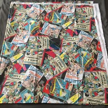 100% cotton 2M ( 79*57 inch) Retro Marvel Comic Book fabric - $24.31