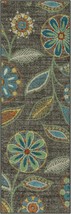 Reggie Floral Runner Rug Non Slip Hallway Entry Carpet, Multi, 2 X, Maples Rugs. - $37.95