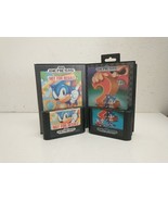 Sonic the Hedgehog 1 &amp; 2 (Sega Genesis, 1991) Complete UNTESTED  - £31.44 GBP