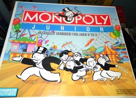 Monopoly Jr 1990  Board Game-Complete - £11.15 GBP