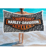 Metal Harley Davidson Beach Towel | Adult Large | Free Ship - $48.02 CAD