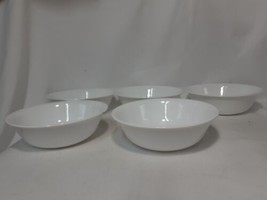 Corelle Winter Frost White Cereal Soup Bowls 6.25&quot; Diameter, Set of 5, - $19.40