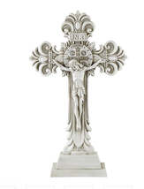 Saint Benedict 20"Garden Stone Crucifix,  New #AB-231 - $1,760.85 MXN