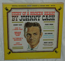Johnny Cash / Story of a Broken Heart on Design Records / Mono LP Vinyl -1963  - £6.00 GBP