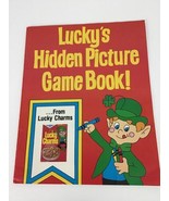 Vintage Lucky Charms Cereal Hidden Picture Game Book Coloring Promo New ... - $29.65