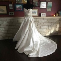 Martina Liana Strapless Ball Gown Wedding Dress Womens 10 Ivory - $483.18