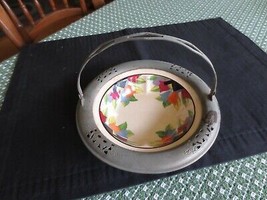 Vtg. Umbertone Farberware Tulip Handled CANDY/NUT Dish By Leigh Potters - 6 1/2&quot; - £7.87 GBP