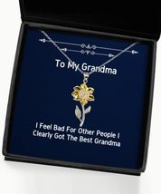 An item in the Sports Mem, Cards & Fan Shop category: Unique Grandma Sunflower Pendant Necklace, I Feel Bad for Other People I, Gifts 