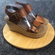 Skechers Sandals Womens Size 9 Wedge Luxe Foam Comfort Shoe Easy On-Off Buckle - £30.42 GBP