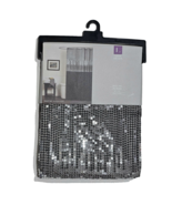 Lush Decor Night Sky 72x72in Modern Shower Curtain Black Grey Shimmer Se... - £22.01 GBP