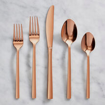 Flatware Silverware 20 Piece Cutlery Utensils Set for 4 Copper - $1,338.11 MXN