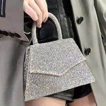 Hion diamonds box shape casual female handbag top handle evening bag party purse ladies thumb200