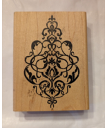 Tim Holtz Stampers Anonymous Floral Flourish Scroll Ornate Rubber Stamp ... - £7.52 GBP