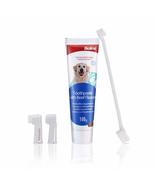 Bioline Dog Tooth Brushing Kit Teeth Cleaning Kit Tartar Control Toothpa... - £20.21 GBP