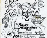Salty Dog Saloon Menu Steele City Nebraska Midwest Watering Hole 1992 - $29.67