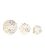 LED Frosted Silver Pinecone Orb (Set of 3) - $137.29