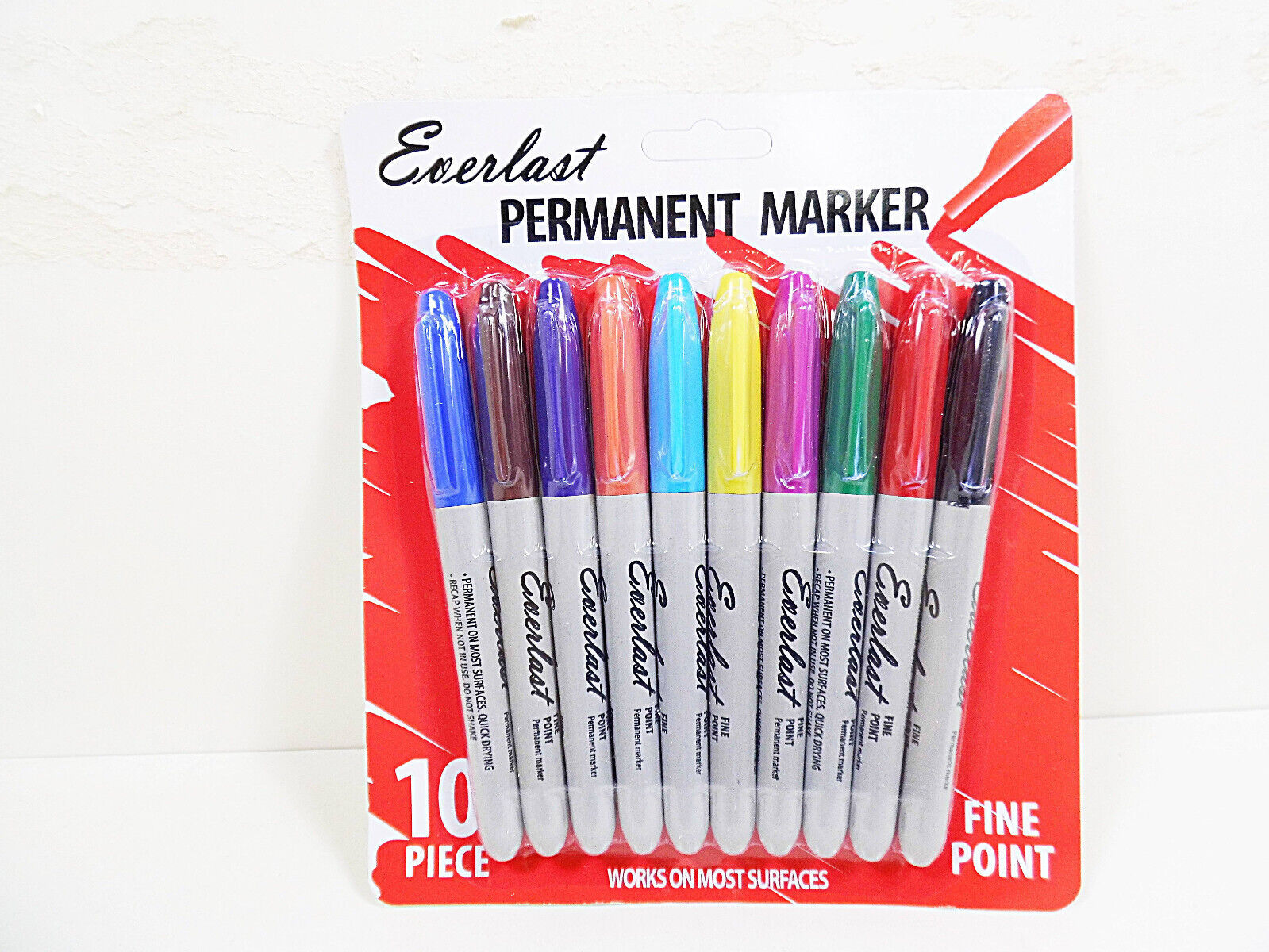 Everlast Permanent Color Markers 10 Pk Fine Point Marker Arts &amp; Crafts P... - $8.59