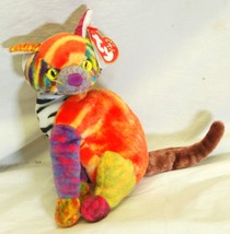 Ty Beanie Baby Kaleidoscope Kitty Cat Beanbag Plush Toy Swing &amp; Tush Tags p - $9.89
