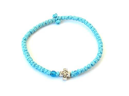 Iconsgr Handmade Christian Orthodox Komboskoini Chotki Prayer Rope Bracelet Ligh