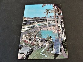 Azure Tides Hotel Court, Lido Beach, Sarasota, Florida -1963 Postcard. - £5.44 GBP