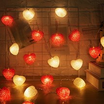 8 Modes Heart Shaped Heart String Lights Battery Operated - £22.75 GBP