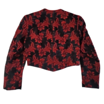 Show Season Custom Show Jacket Red Floral Leaves Pre-owned image 5